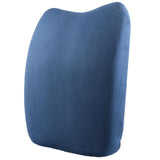 Max Orthopedic Lumbar Support Pillow Back Cushion Dark Blue Plush - Aladdin Shoppers