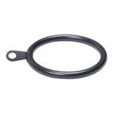 Max Pack of 10, Smooth Metal Curtain Rings Rod Pole Black - 45mm - Aladdin Shoppers