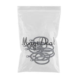 Max Pack of 10, Smooth Metal Curtain Rings Rod Pole Black - 45mm - Aladdin Shoppers