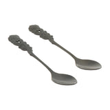 Max Pack of 2 Stainless Steel Soup Coffee Spoon with Long Handle Black Gold - Aladdin Shoppers