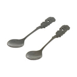 Max Pack of 2 Stainless Steel Soup Coffee Spoon with Long Handle Black Gold - Aladdin Shoppers