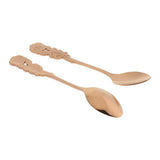 Max Pack of 2 Stainless Steel Soup Coffee Spoon with Long Handle Rose Gold - Aladdin Shoppers