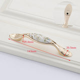 Max Pastoral Ceramic Cabinet Handles European Style Pulls Rose-gold Color Knob J - Aladdin Shoppers