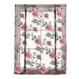 Max Peony Flower Purple Roman Curtain Kitchen Window Blinds Curtains 120 x120cm - Aladdin Shoppers