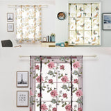 Max Peony Flower Purple Roman Curtain Kitchen Window Blinds Curtains 120 x120cm - Aladdin Shoppers