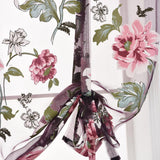 Max Peony Flower Purple Roman Curtain Kitchen Window Blinds Curtains 80 x120cm - Aladdin Shoppers