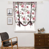 Max Peony Flower Purple Roman Curtain Kitchen Window Blinds Curtains 80 x120cm - Aladdin Shoppers