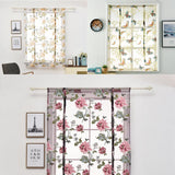 Max Peony Flower Purple Roman Curtain Kitchen Window Blinds Curtains 80 x120cm - Aladdin Shoppers