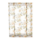 Max Peony Flower Roman Curtain Kitchen Window Blinds Curtains Yellow 120 x120cm - Aladdin Shoppers