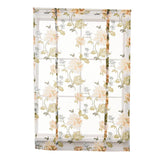 Max Peony Flower Roman Curtain Kitchen Window Blinds Curtains Yellow 60 x120cm - Aladdin Shoppers