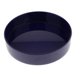 Max Plastic Round Ikebana Suiban Vase Pot Bonsai Flower Container Navy Blue 33cm