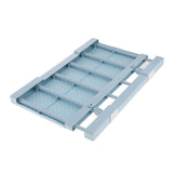 Max plastic wardrobe layered partition adjustable shelf storage rack 30cm L Blue - Aladdin Shoppers