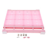 Max plastic wardrobe layered partition adjustable shelf storage rack 38cm M Pink - Aladdin Shoppers