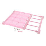 Max plastic wardrobe layered partition adjustable shelf storage rack 38cm M Pink - Aladdin Shoppers