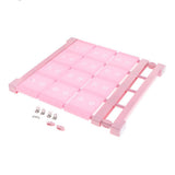 Max plastic wardrobe layered partition adjustable shelf storage rack 38cm M Pink - Aladdin Shoppers