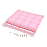 Max plastic wardrobe layered partition adjustable shelf storage rack 38cm M Pink - Aladdin Shoppers