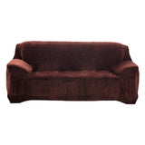 Max Plush Padded Thick Stretch Sofa Seat Protector Sofa Cover Coffee - Aladdin Shoppers