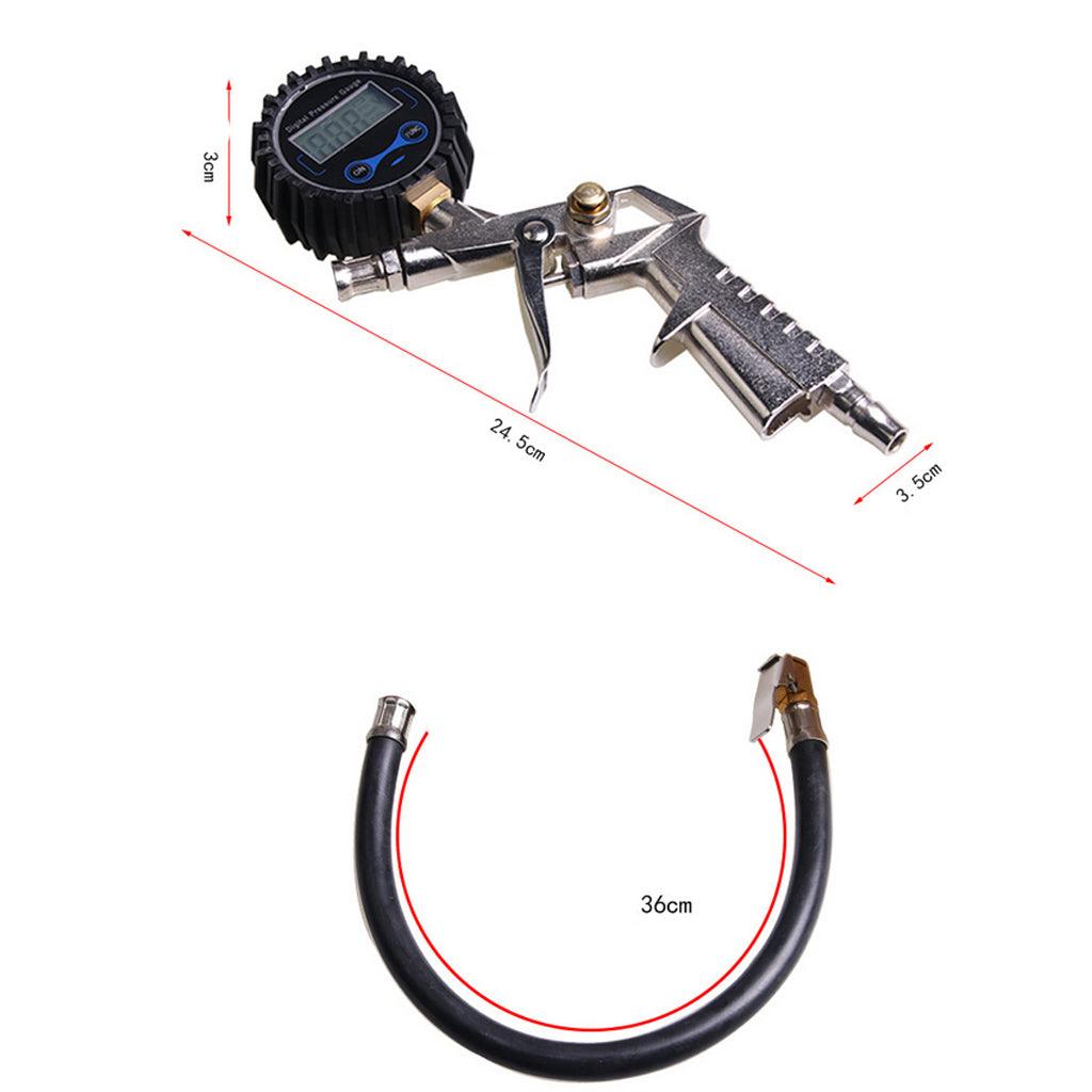 Max Portable Car Motorcycle Truck Digital Inflator Tyre Pressure Gauge Kit For Safe Driving - Aladdin Shoppers