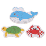Max Preschool Educational Puzzle Cognitive Card Matching Game Marine Animals - Aladdin Shoppers