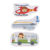 Max Preschool Educational Puzzle Cognitive Card Matching Game Vehicle - Aladdin Shoppers