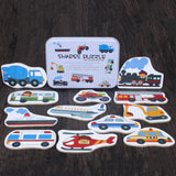 Max Preschool Educational Puzzle Cognitive Card Matching Game Vehicle - Aladdin Shoppers