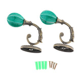 Max Pretty Window Curtain Tie Backs Drapes Holdback Traditional Green - Aladdin Shoppers