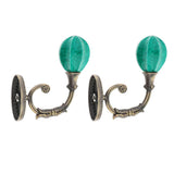 Max Pretty Window Curtain Tie Backs Drapes Holdback Traditional Green - Aladdin Shoppers