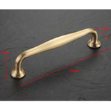 Max Pure Copper Kitchen Cabinet Handle Pull Furniture Door Drawer Puller A-128mm - Aladdin Shoppers