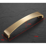 Max Pure Copper Kitchen Cabinet Handle Pull Furniture Door Drawer Puller B-128mm - Aladdin Shoppers