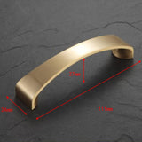 Max Pure Copper Kitchen Cabinet Handle Pull Furniture Door Drawer Puller B-96mm - Aladdin Shoppers