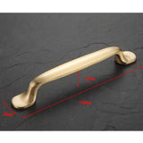 Max Pure Copper Kitchen Cabinet Handle Pull Furniture Door Drawer Puller D-128mm - Aladdin Shoppers