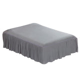 Max Pure Cotton 16inch Lace Ruffle Bed Skirt with Platform Dark Grey-150x200cm - Aladdin Shoppers