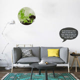 Max PVC Globe Earth Forest Animal Wallpaper Sticker Mural Panel Glow in Dark Green - Aladdin Shoppers