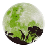 Max PVC Globe Earth Forest Animal Wallpaper Sticker Mural Panel Glow in Dark Green - Aladdin Shoppers