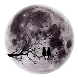 Max PVC Globe Earth Forest Animal Wallpaper Sticker Mural Panel Glow in Dark Grey - Aladdin Shoppers