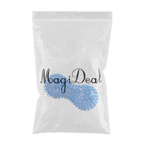 Max PVC Hollow Peanut Massage Ball Hand Grip Ball Stress Reliever Ball Blue - Aladdin Shoppers