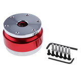 Max Quick Release Snap Off Hub Adapter for 6 Hole Steering Wheel Red - Aladdin Shoppers