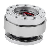 Max Quick Release Snap Off Hub Adapter for 6 Hole Steering Wheel Silver - Aladdin Shoppers