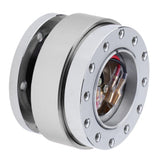 Max Quick Release Snap Off Hub Adapter for 6 Hole Steering Wheel Silver - Aladdin Shoppers
