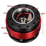 Max Quick Release Snap Off Hub Adapter for 6 Hole Steering Wheel Silver - Aladdin Shoppers