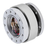 Max Quick Release Snap Off Hub Adapter for 6 Hole Steering Wheel Silver - Aladdin Shoppers