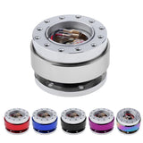 Max Quick Release Snap Off Hub Adapter for 6 Hole Steering Wheel Silver - Aladdin Shoppers