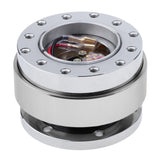 Max Quick Release Snap Off Hub Adapter for 6 Hole Steering Wheel Silver - Aladdin Shoppers