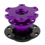Max Racing Quick Release Snap Off Hub Adapter for 6-hole Steering Wheel Purple - Aladdin Shoppers