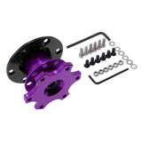 Max Racing Quick Release Snap Off Hub Adapter for 6-hole Steering Wheel Purple - Aladdin Shoppers