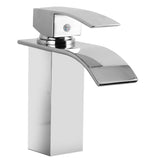 Max Rectangle Bathroom Faucet Single Handle Waterfall Sink Basin Copper Faucet - Aladdin Shoppers