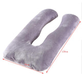 Max Removable Cover Maternity Pregnancy Body U Shape Pillowcase Grey - Aladdin Shoppers