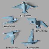 Max Resin 3D Handmade Flying Seagull Bird Crafts Wall Art Hanging Decor Blue D - Aladdin Shoppers