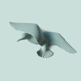 Max Resin 3D Handmade Flying Seagull Bird Crafts Wall Art Hanging Decor Green E - Aladdin Shoppers