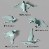 Max Resin 3D Handmade Flying Seagull Bird Crafts Wall Art Hanging Decor Green E - Aladdin Shoppers